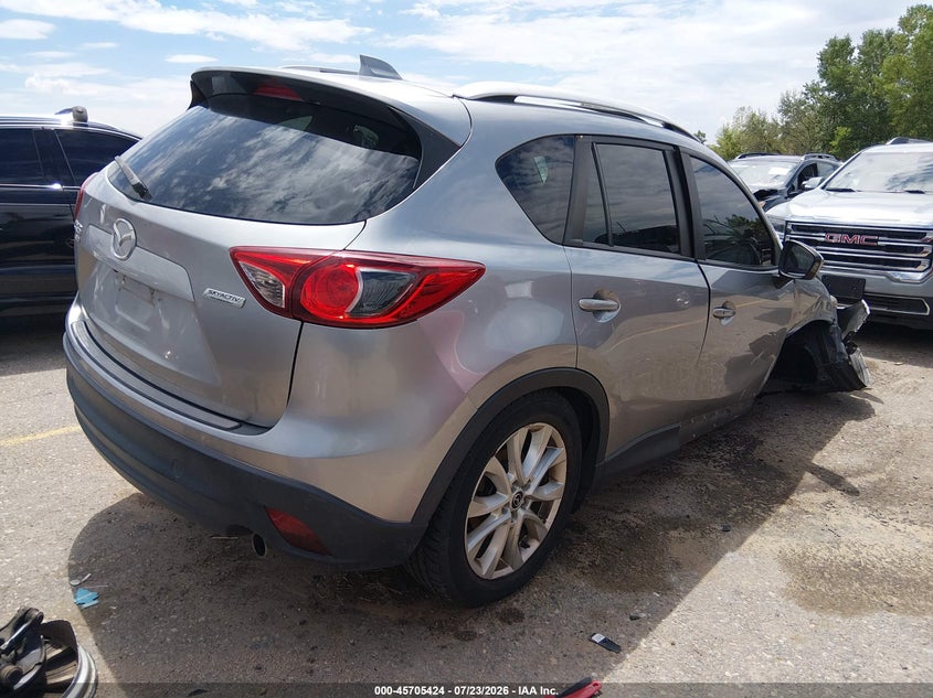 Vin: jm3ke4dy6e0385550, lot: 46204080, mazda cx-5 grand touring 20144