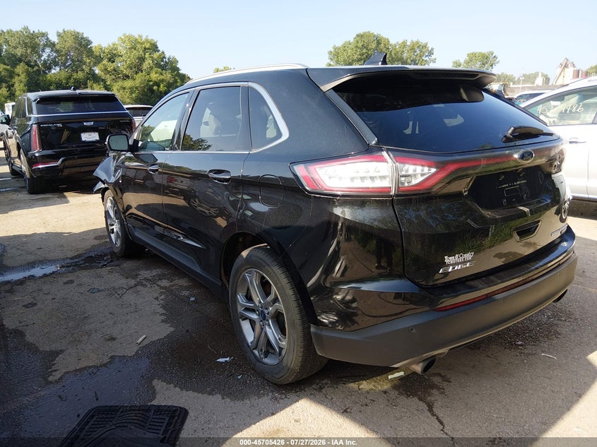 Vin: 2fmtk4k92fbb06589, lot: 46204082, ford edge titanium 20153