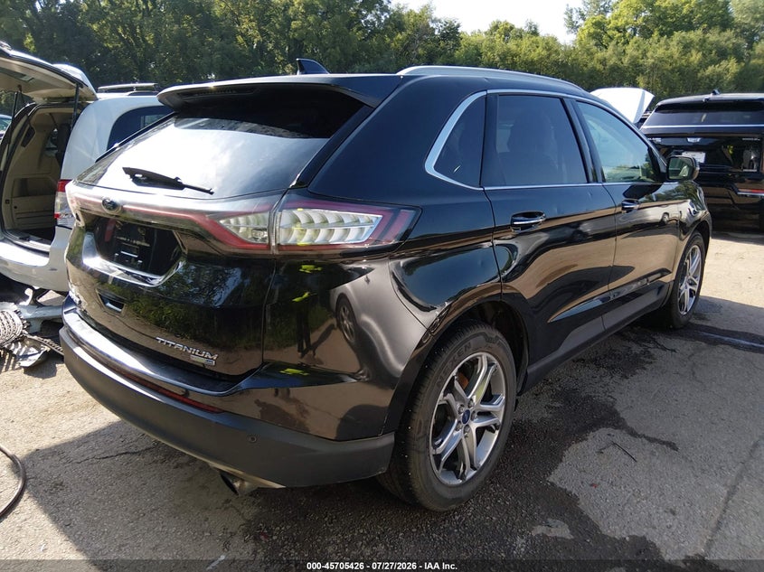 Vin: 2fmtk4k92fbb06589, lot: 46204082, ford edge titanium 20154