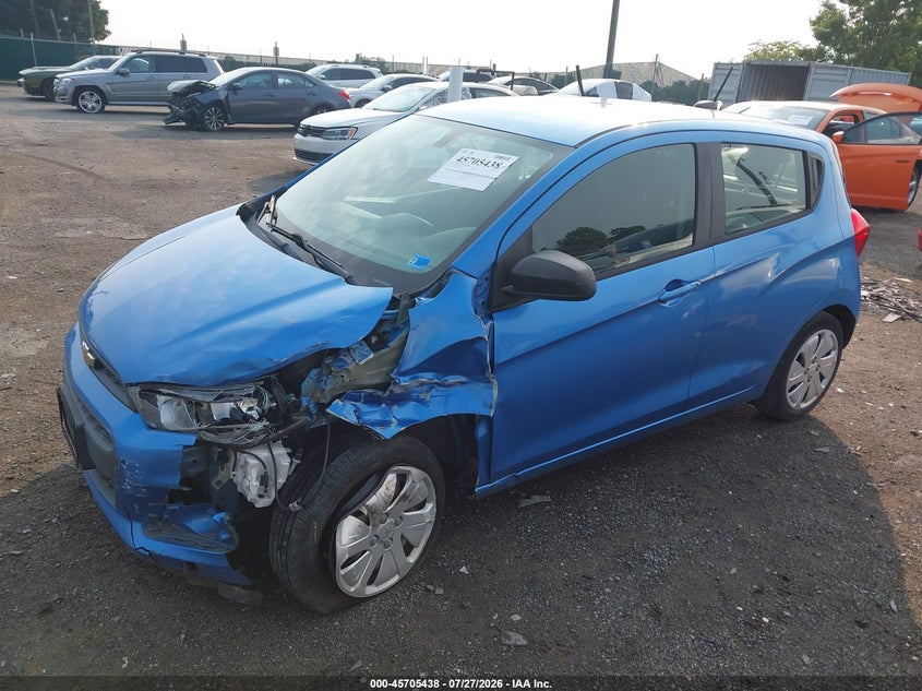 Vin: kl8cb6sa7hc743807, lot: 46204094, chevrolet spark ls cvt 20172