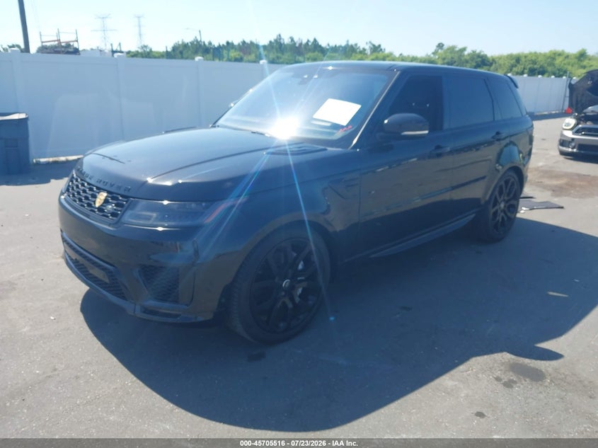 Vin: salwr2su4la876556, lot: 46204172, land rover range rover sport hse mhev 20202