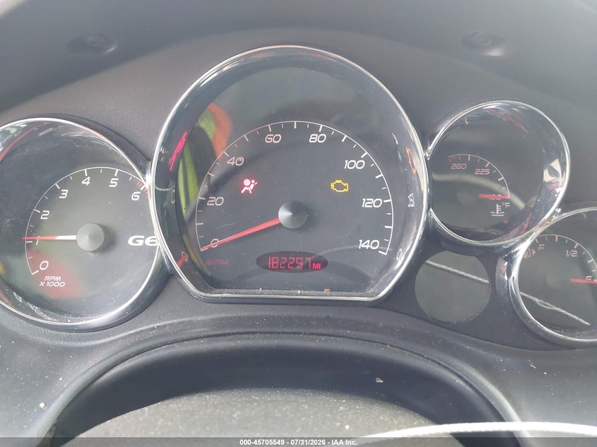2006 PONTIAC G6 SEDAN 3.5L V-6 201HP