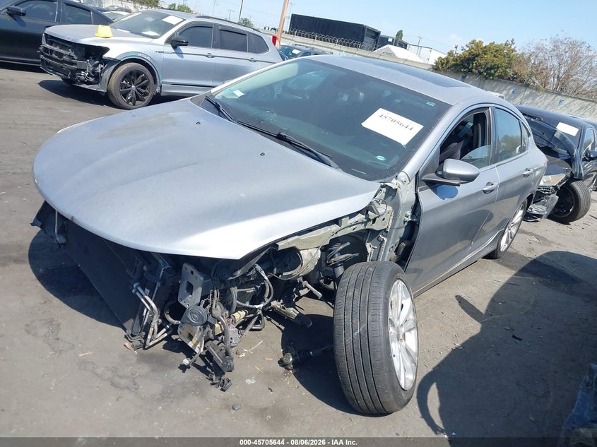 Vin: 1c3cccab9fn741110, lot: 46204300, chrysler 200 limited 20152