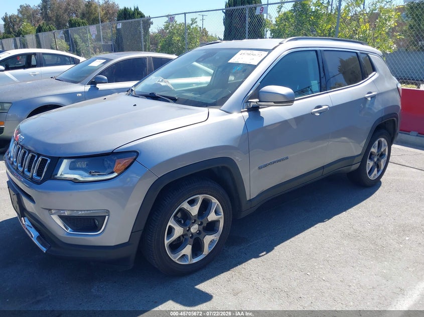 Vin: 3c4njccb3jt406053, lot: 46204328, jeep compass limited fwd 20182