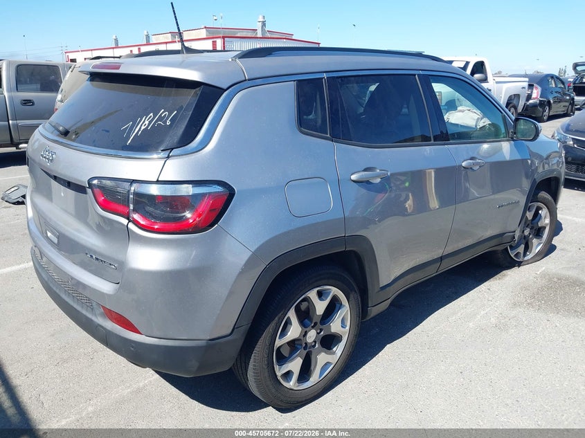 Vin: 3c4njccb3jt406053, lot: 46204328, jeep compass limited fwd 20184