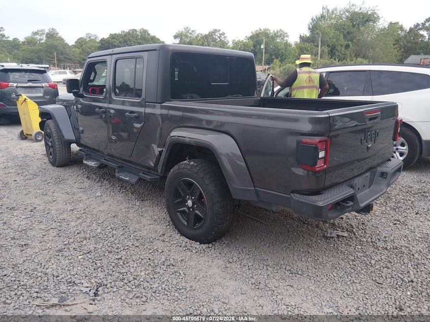 Vin: 1c6hjtag3ll210986, lot: 46204335, jeep gladiator sport s 4x4 20203
