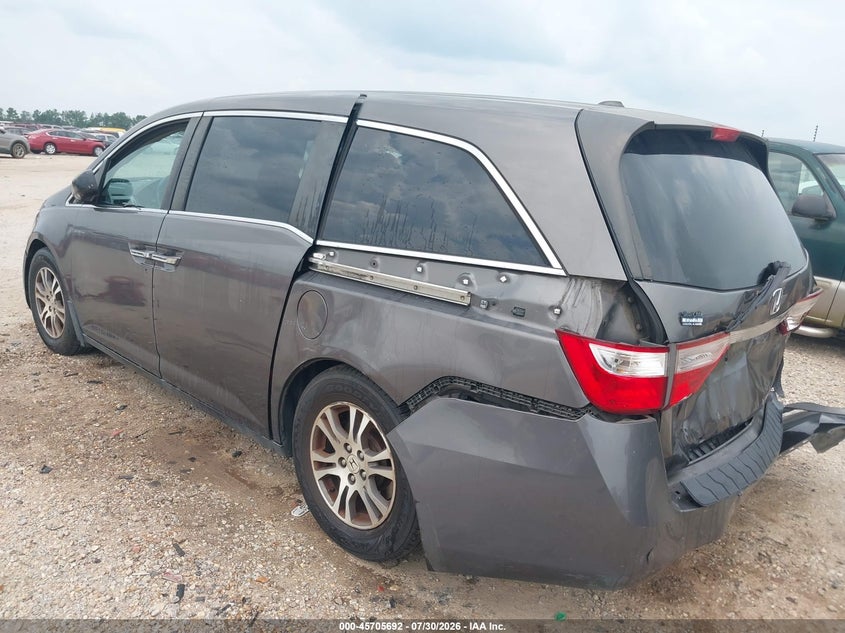 Vin: 5fnrl5h67bb099103, lot: 46204348, honda odyssey ex-l 20113