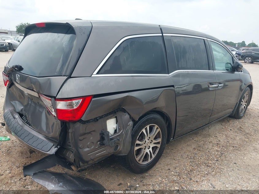 Vin: 5fnrl5h67bb099103, lot: 46204348, honda odyssey ex-l 20114