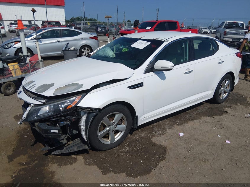 Vin: 5xxgm4a79fg484442, lot: 46204356, kia optima lx 20152