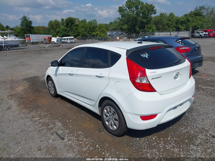 Vin: kmhct5ae8gu241315, lot: 46204362, hyundai accent se 20163
