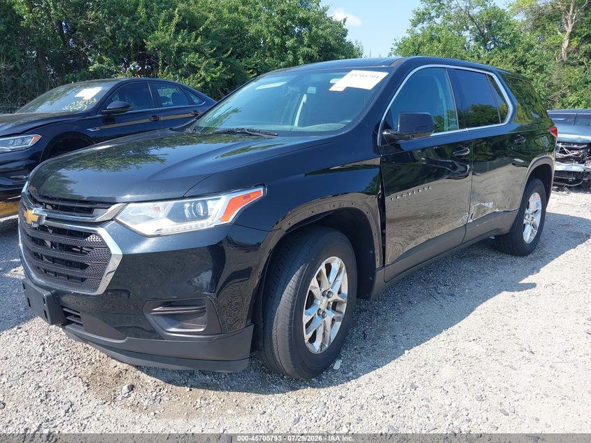 Vin: 1gnerfkw7jj117559, lot: 46204449, chevrolet traverse ls 20182