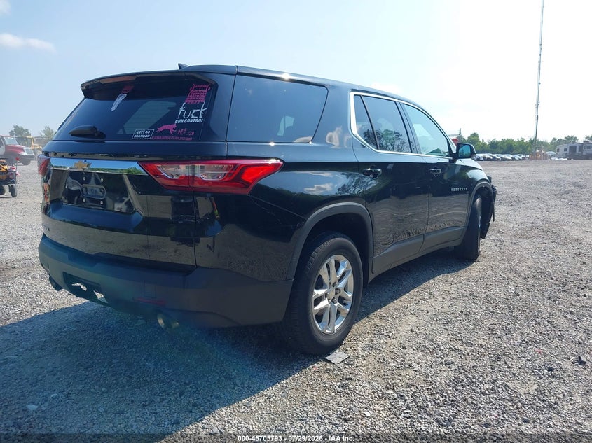 Vin: 1gnerfkw7jj117559, lot: 46204449, chevrolet traverse ls 20184