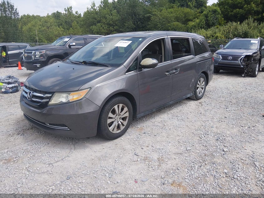 Vin: 5fnrl5h69fb037711, lot: 46204513, honda odyssey ex-l 20152