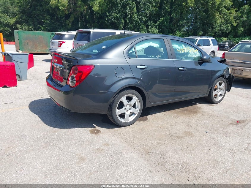 Vin: 1g1je5sb9f4101100, lot: 46204525, chevrolet sonic ltz auto 20154