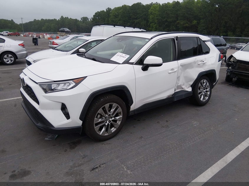 2020 Toyota RAV 4, Left Rear, IAAI, VIN JTMC1RFV5LD042372 — photo 2