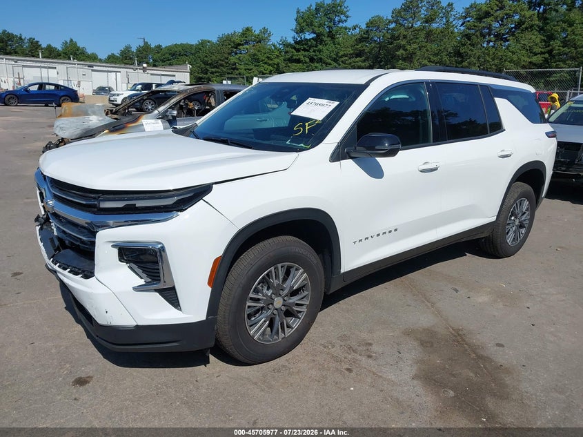 Vin: 1gnevgks2tj279956, lot: 46204633, chevrolet traverse awd lt 20262