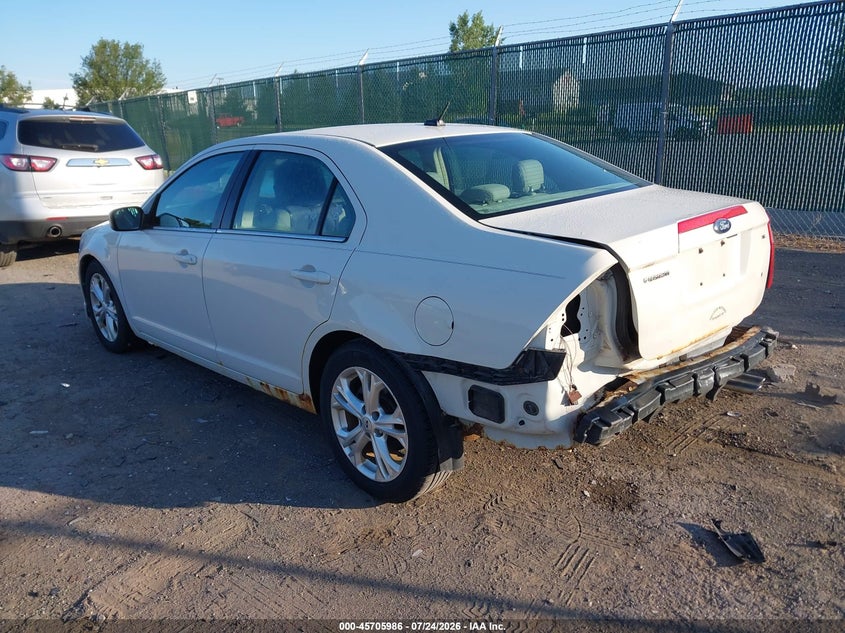 Vin: 3fahp0ha1cr387518, lot: 46204641, ford fusion se 20123