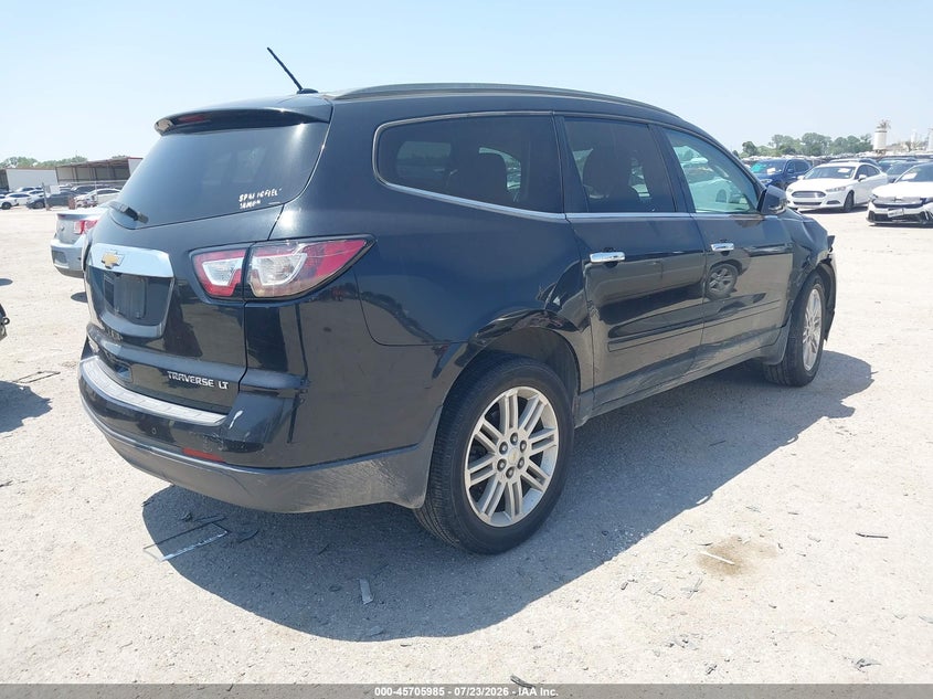 Vin: 1gnkrgkd5fj191089, lot: 46204642, chevrolet traverse lt 20154