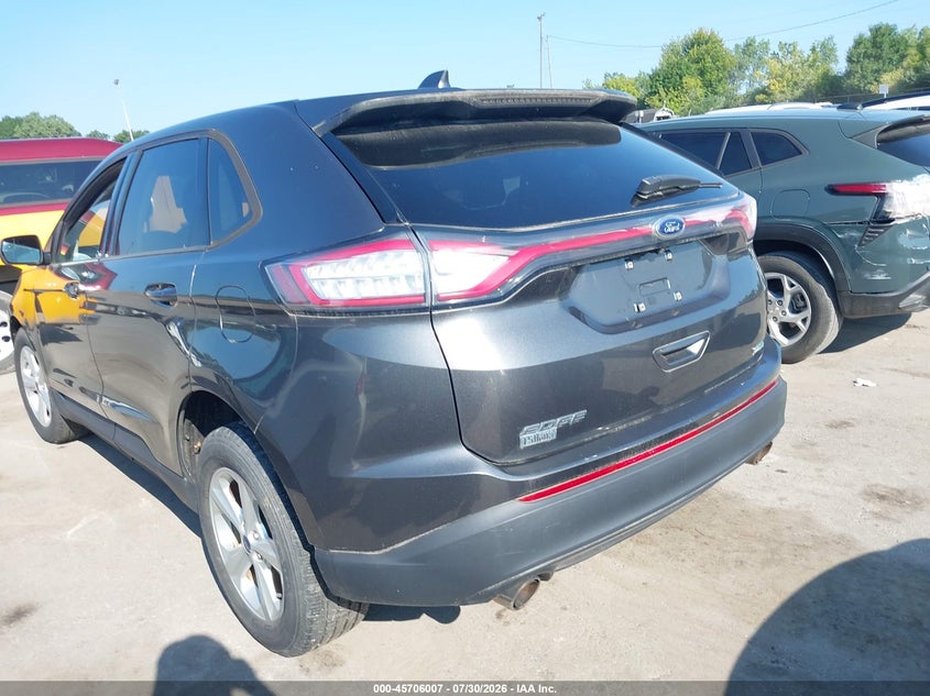 Vin: 2fmpk4g97gbc64499, lot: 46204663, ford edge se 20163