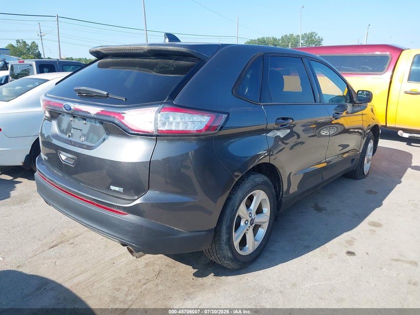 Vin: 2fmpk4g97gbc64499, lot: 46204663, ford edge se 20164
