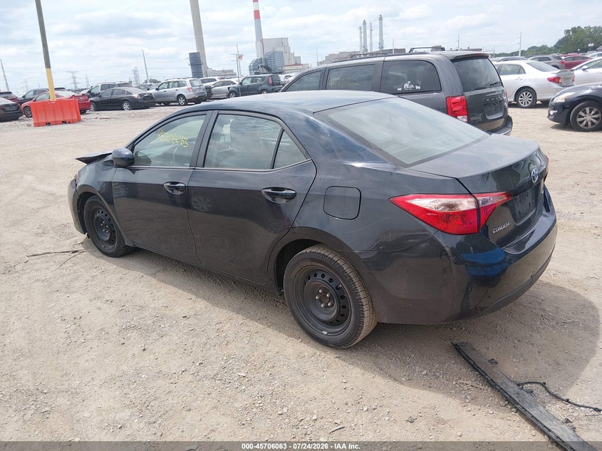 Vin: 2t1burhe8kc207424, lot: 46204719, toyota corolla le 20193