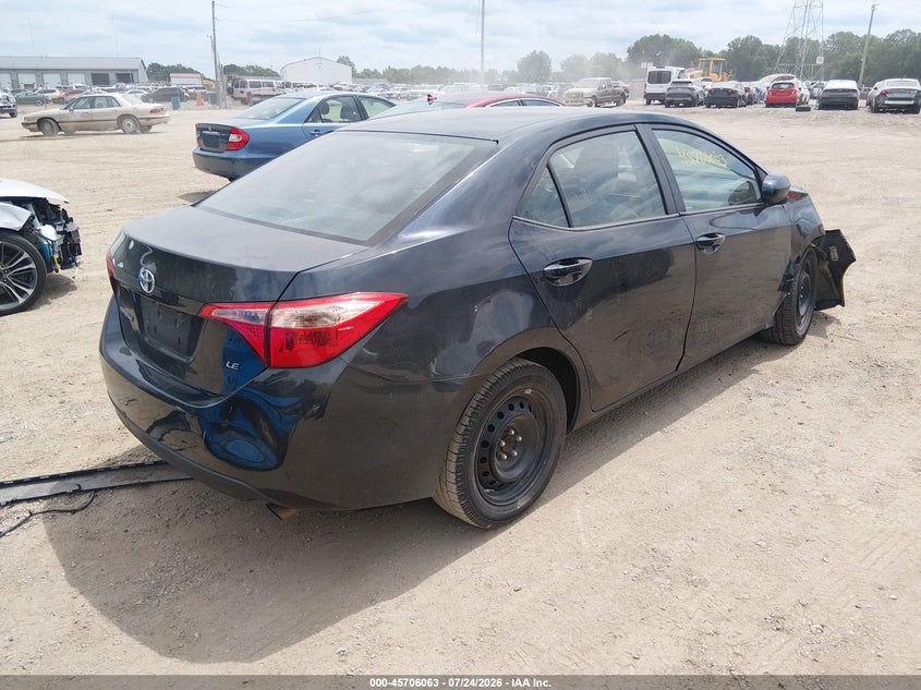 Vin: 2t1burhe8kc207424, lot: 46204719, toyota corolla le 20194