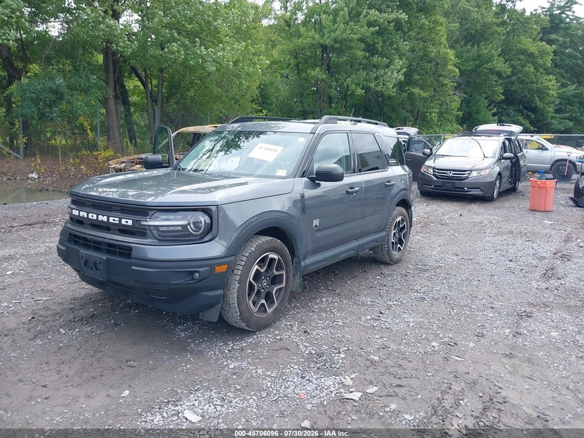 Vin: 3fmcr9b60mra34336, lot: 46204752, ford bronco sport big bend 20212