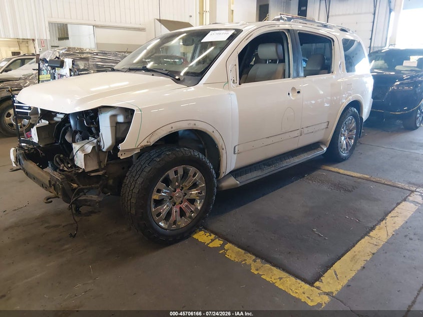 2015 Nissan Armada, Удар спереду, IAAI, VIN 5N1AA0NE9FN602263 — фото 2