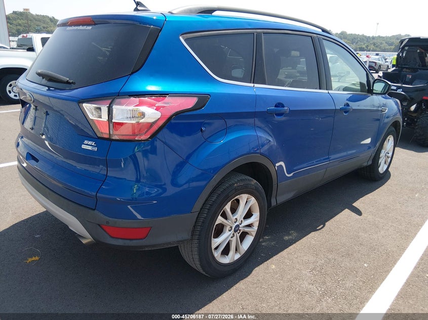 Vin: 1fmcu9h98juc14586, lot: 46204843, ford escape sel 20184