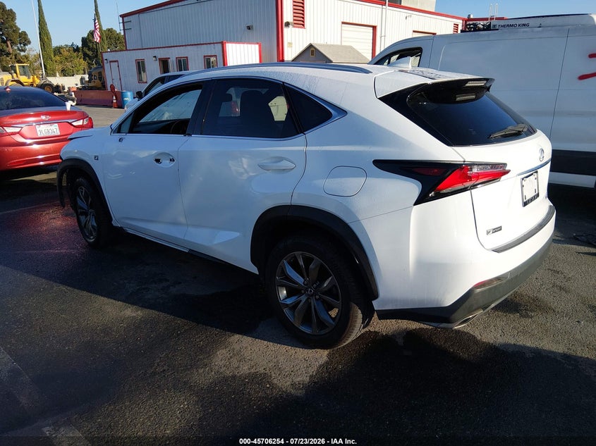Vin: jtjyarbz5h2071868, lot: 46204910, lexus nx 200t f sport 20173