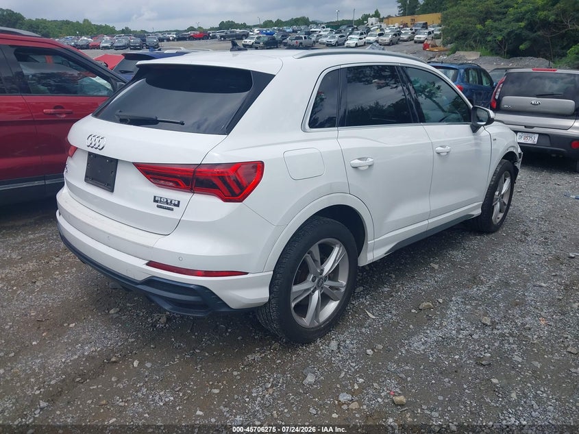Vin: wa1decf3xl1094192, lot: 46204932, audi q3 premium 45 tfsi s line quattro tiptronic 20204