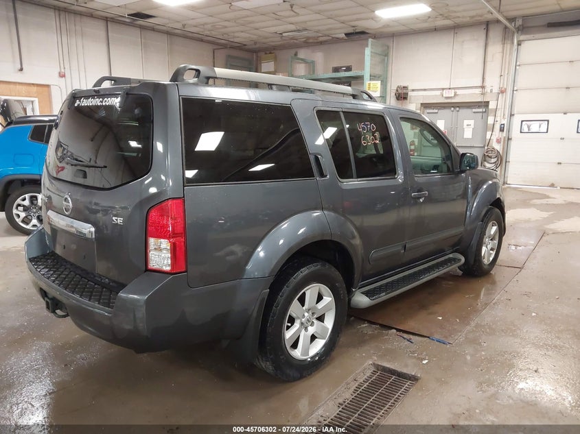 Vin: 5n1ar1nb6ac626867, lot: 46204958, nissan pathfinder se 20104