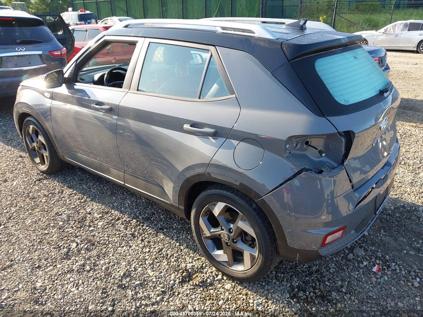 Vin: kmhrc8a35nu166080, lot: 46205015, hyundai venue limited 20223