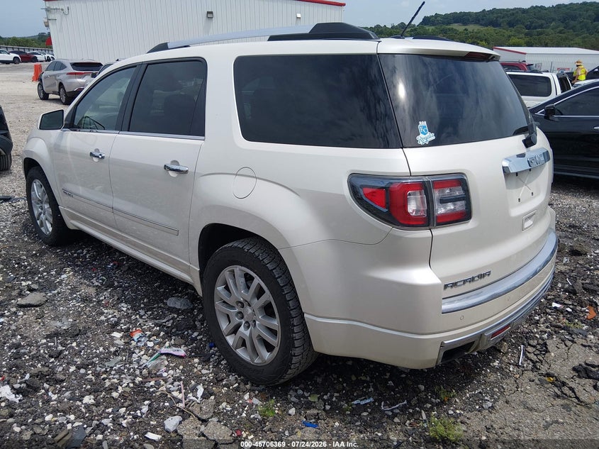 Vin: 1gkkrtkd7fj305664, lot: 46205025, gmc acadia denali 20153
