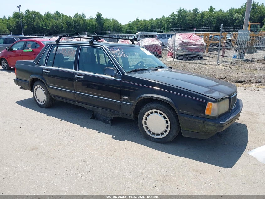 1990 Volvo 740 Gl, Wear, IAAI, VIN YV1FA8841L2496281