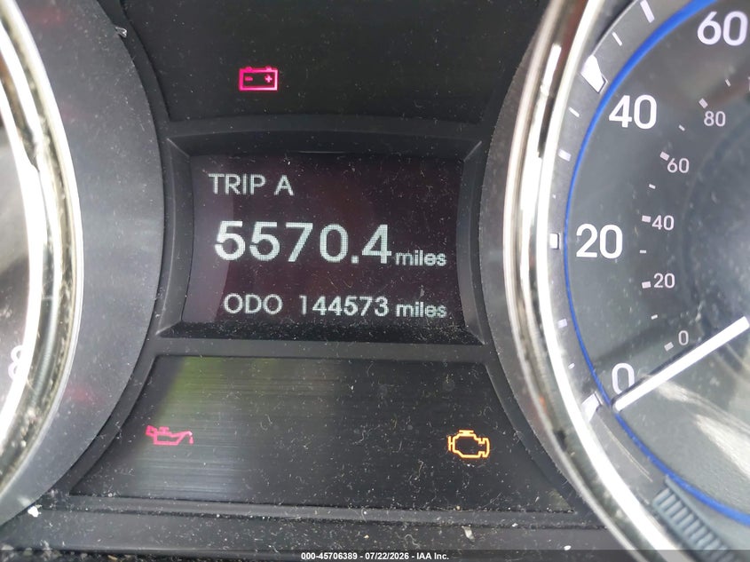 2013 HYUNDAI SONATA auction photo 7