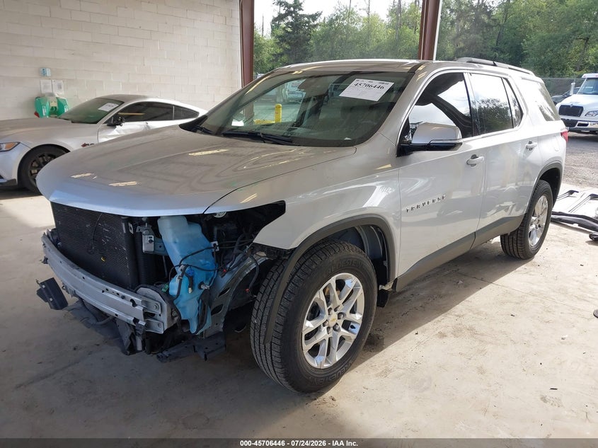 Vin: 1gnevgkw3mj111084, lot: 46205102, chevrolet traverse awd lt cloth 20212