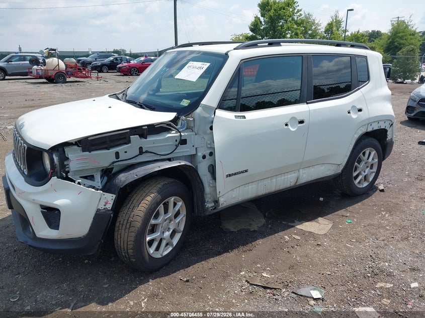 Vin: zacnjbbbxkpk47906, lot: 46205111, jeep renegade latitude 4x4 20192