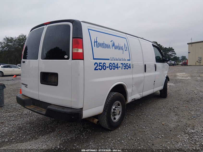 Vin: 1gcwgffa6e1166825, lot: 46205138, chevrolet express 2500 work van 20144