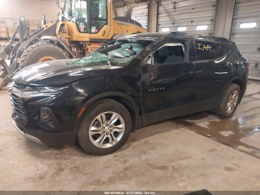 Vin: 3gnkbhrs1ls602044, lot: 46205178, chevrolet blazer awd 2lt 20202