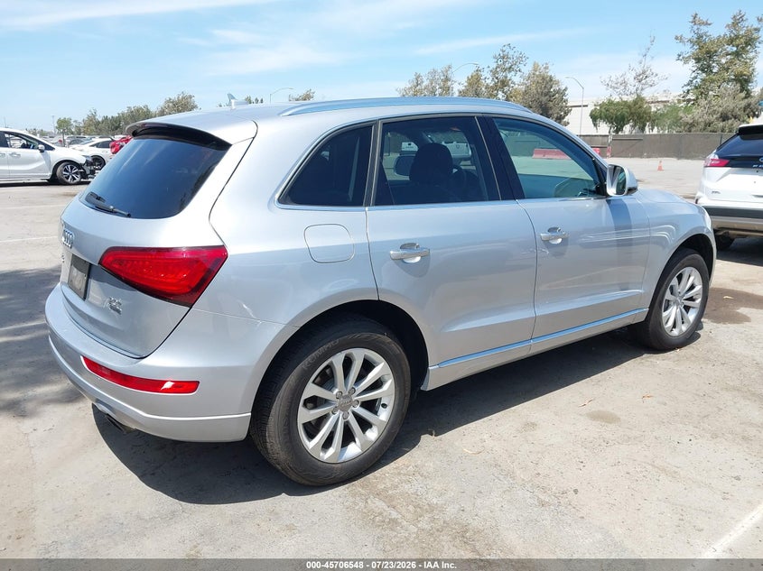 Vin: wa1cfafp8fa100818, lot: 46205203, audi q5 2.0t premium 20154