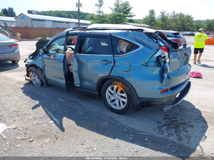 Vin: 2hkrm4h79gh665335, lot: 46205218, honda cr-v ex-l 20163