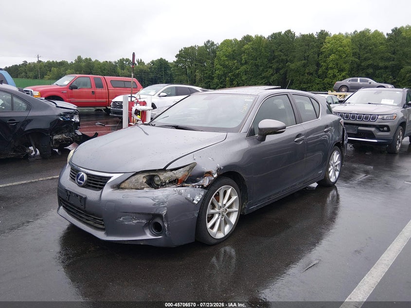 Vin: jthkd5bh2c2086772, lot: 46205226, lexus ct 200h premium 20122
