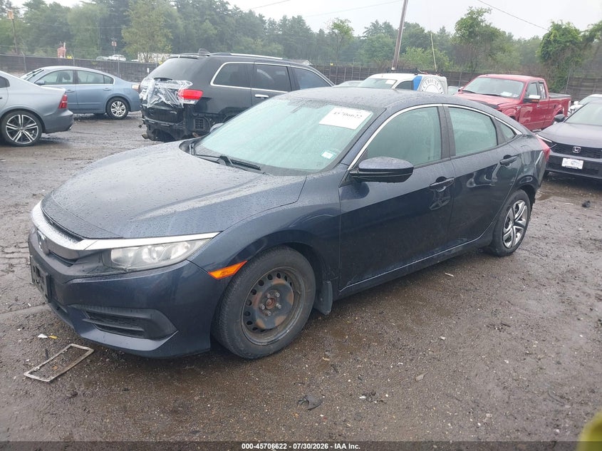 Vin: 19xfc2f50he033812, lot: 46205278, honda civic lx 20172