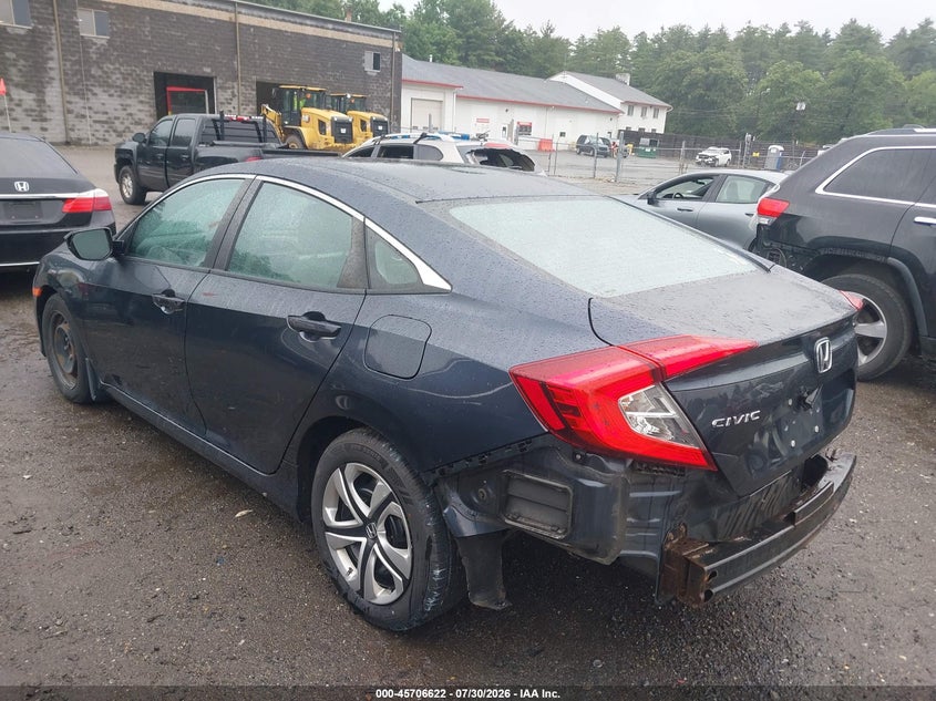 Vin: 19xfc2f50he033812, lot: 46205278, honda civic lx 20173