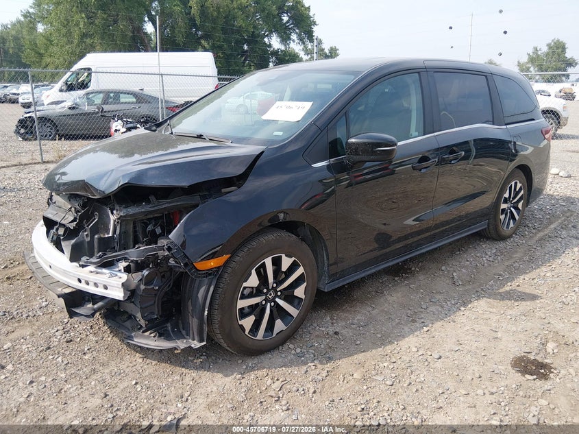 Vin: 5fnrl6h67sb084557, lot: 46205374, honda odyssey ex-l 20252