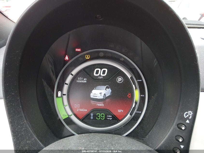 2015 FIAT 500E auction photo 7