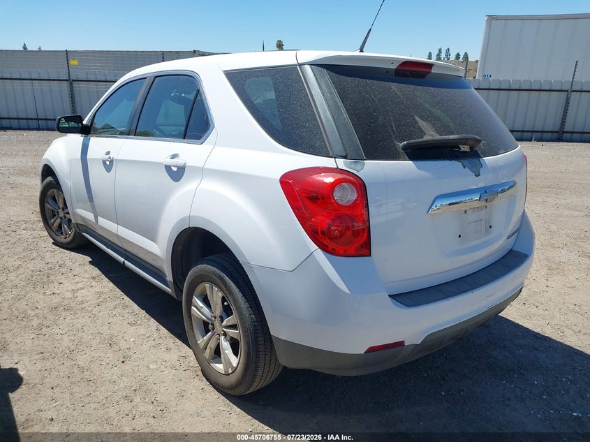 Vin: 2cnalbewxa6255537, lot: 46205411, chevrolet equinox ls 20103