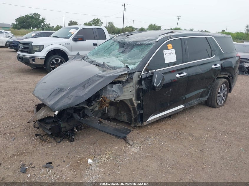 Vin: km8r24he9mu228744, lot: 46205420, hyundai palisade sel 20212