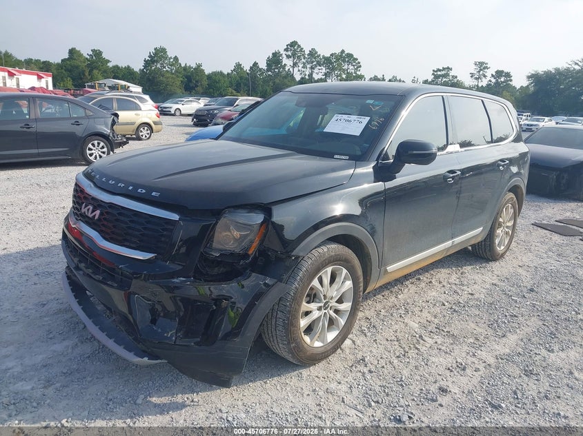 Vin: 5xyp2dhc6ng214829, lot: 46205432, kia telluride lx 20222
